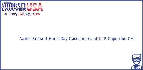 Telephone, Address and other contact data of Aaron Richard Hand, Cupertino, CA, USA