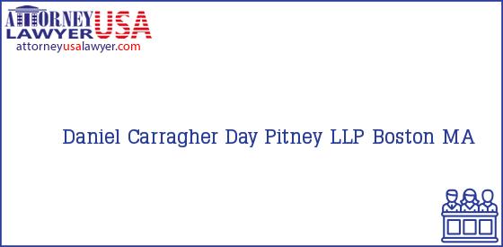 Telephone, Address and other contact data of Daniel Carragher, Boston, MA, USA
