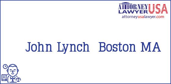 Telephone, Address and other contact data of John Lynch, Boston, MA, USA