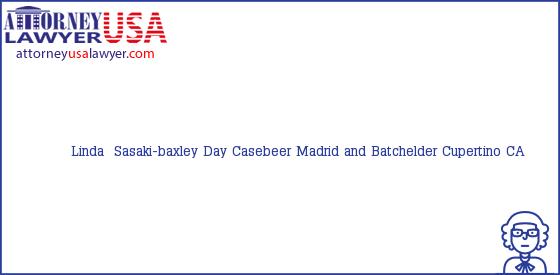 Telephone, Address and other contact data of Linda  Sasaki-baxley, Cupertino, CA, USA