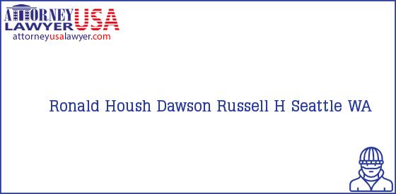 Telephone, Address and other contact data of Ronald Housh, Seattle, WA, USA