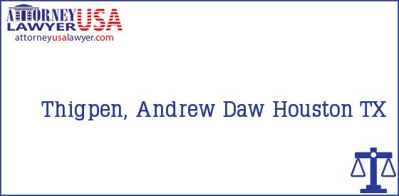 Telephone, Address and other contact data of Thigpen, Andrew, Houston, TX, USA