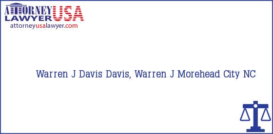 Telephone, Address and other contact data of Warren J Davis, Morehead City, NC, USA