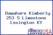 Dawahare Kimberly 253 S Limestone Lexington KY
