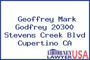 Geoffrey Mark Godfrey 20300 Stevens Creek Blvd Cupertino CA