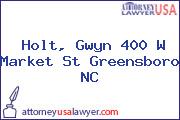 Holt, Gwyn 400 W Market St Greensboro NC