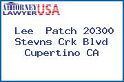 Lee  Patch 20300 Stevns Crk Blvd Cupertino CA
