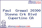 Paul  Grewal 20300 Stevns Crk Blvd Cupertino CA