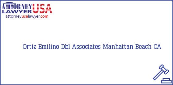 Telephone, Address and other contact data of Ortiz Emilino, Manhattan Beach, CA, USA