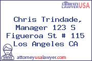 Chris Trindade, Manager 123 S Figueroa St # 115 Los Angeles CA