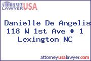 Danielle De Angelis 118 W 1st Ave # 1 Lexington NC