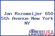 Jan Rozemeijer 650 5th Avenue New York NY