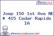 Joep 150 1st Ave NE # 415 Cedar Rapids IA