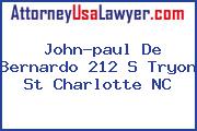 John-paul De Bernardo 212 S Tryon St Charlotte NC