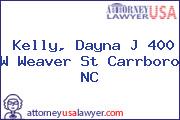 Kelly, Dayna J 400 W Weaver St Carrboro NC