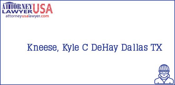 Telephone, Address and other contact data of Kneese, Kyle C, Dallas, TX, USA
