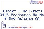 Albert J De Cusati 3445 Peachtree Rd Ne # 500 Atlanta GA