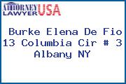 Burke Elena De Fio 13 Columbia Cir # 3 Albany NY