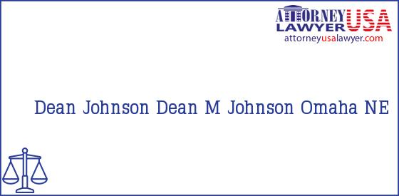 Telephone, Address and other contact data of Dean Johnson, Omaha, NE, USA