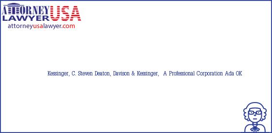 Telephone, Address and other contact data of Kessinger, C. Steven, Ada, OK, USA