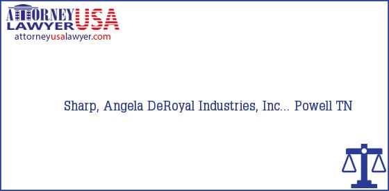 Telephone, Address and other contact data of Sharp, Angela, Powell, TN, USA