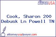 Cook, Sharon 200 Debusk Ln Powell TN
