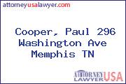 Cooper, Paul 296 Washington Ave Memphis TN