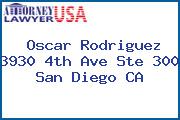 Oscar Rodriguez 3930 4th Ave Ste 300 San Diego CA
