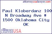 Paul Kloberdanz 100 N Broadway Ave # 1500 Oklahoma City OK