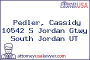 Pedler, Cassidy 10542 S Jordan Gtwy South Jordan UT