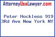 Peter Hockless 919 3Rd Ave New York NY