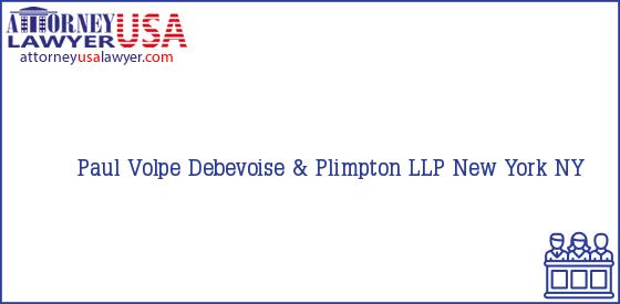 Telephone, Address and other contact data of Paul Volpe, New York, NY, USA