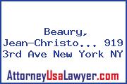 Beaury, Jean-Christo... 919 3rd Ave New York NY