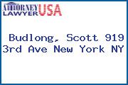 Budlong, Scott 919 3rd Ave New York NY