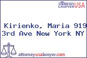 Kirienko, Maria 919 3rd Ave New York NY