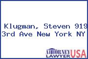 Klugman, Steven 919 3rd Ave New York NY