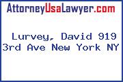 Lurvey, David 919 3rd Ave New York NY