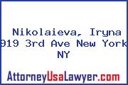 Nikolaieva, Iryna 919 3rd Ave New York NY