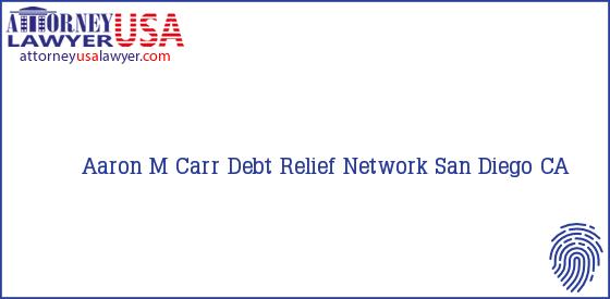 Telephone, Address and other contact data of Aaron M Carr, San Diego, CA, USA