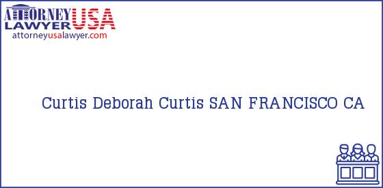 Telephone, Address and other contact data of Curtis, SAN FRANCISCO, CA, USA