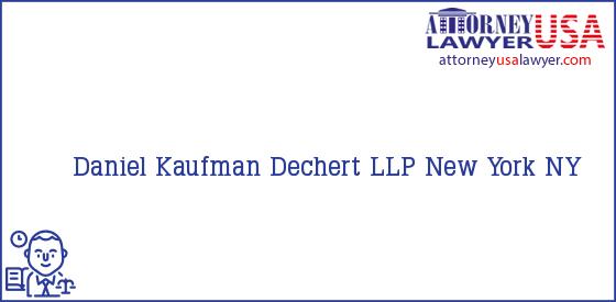 Telephone, Address and other contact data of Daniel Kaufman, New York, NY, USA