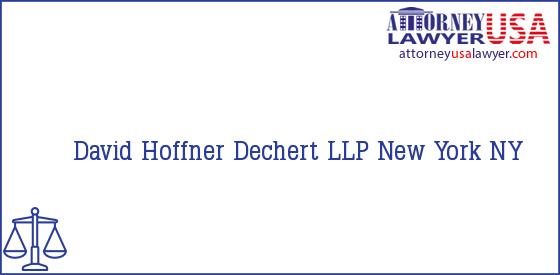 Telephone, Address and other contact data of David Hoffner, New York, NY, USA