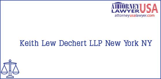 Telephone, Address and other contact data of Keith Lew, New York, NY, USA
