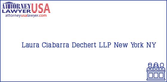 Telephone, Address and other contact data of Laura Ciabarra, New York, NY, USA