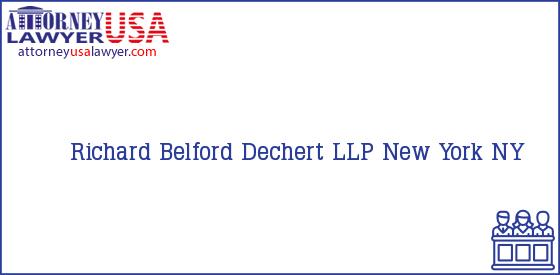 Telephone, Address and other contact data of Richard Belford, New York, NY, USA