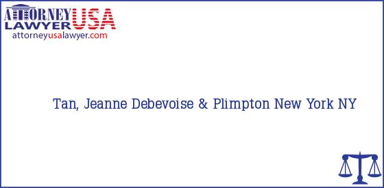 Telephone, Address and other contact data of Tan, Jeanne, New York, NY, USA