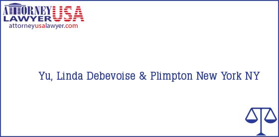 Telephone, Address and other contact data of Yu, Linda, New York, NY, USA