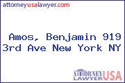 Amos, Benjamin 919 3rd Ave New York NY