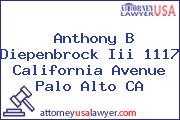 Anthony B Diepenbrock Iii 1117 California Avenue Palo Alto CA