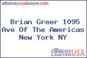 Brian Greer 1095 Ave Of The Americas New York NY